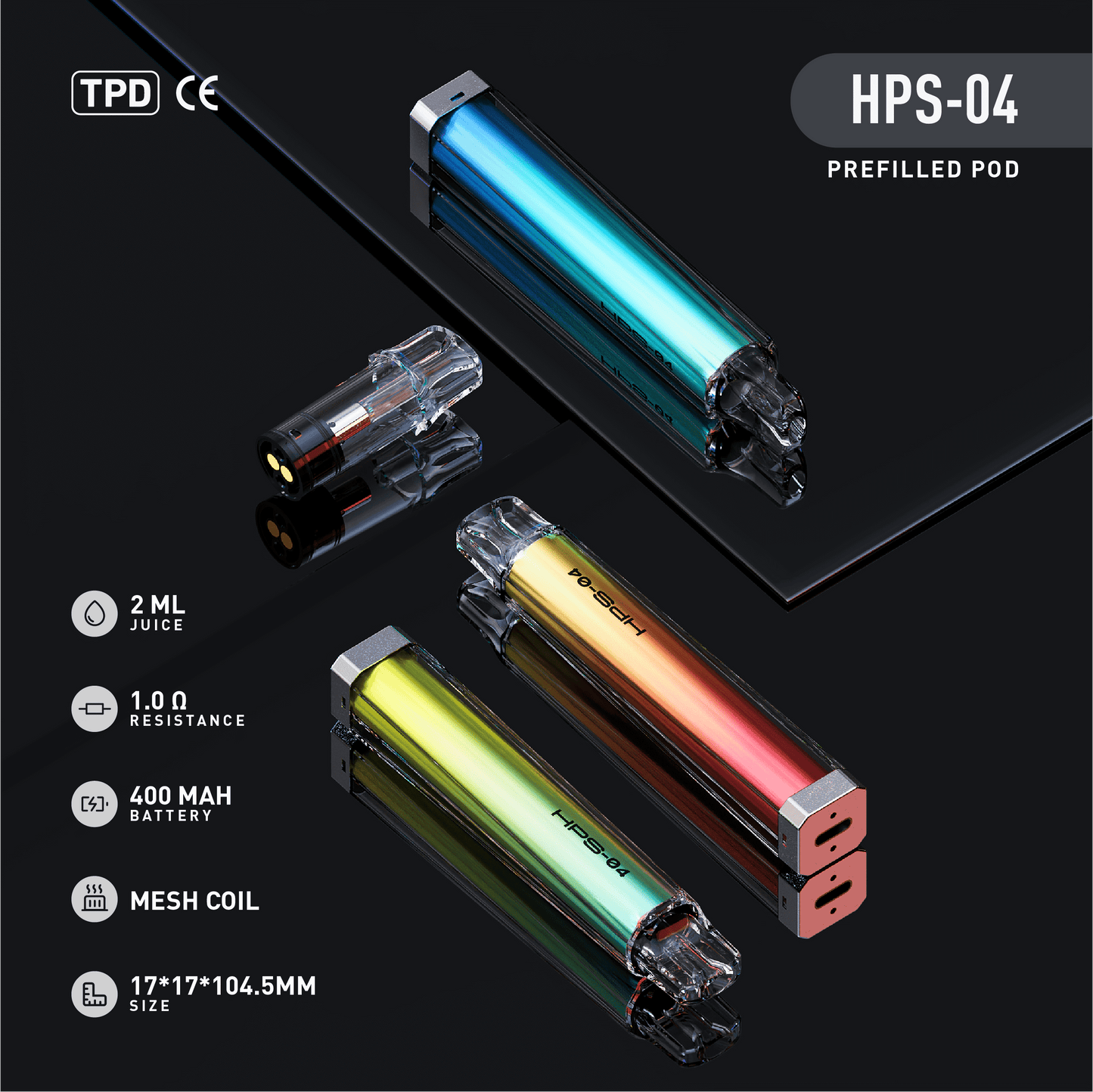 MILSONSVAPE HPS04 POD VAPE 2ML
